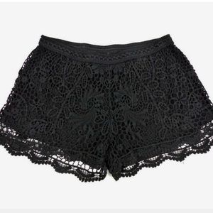 Mossimo Crochet Shorts, Black